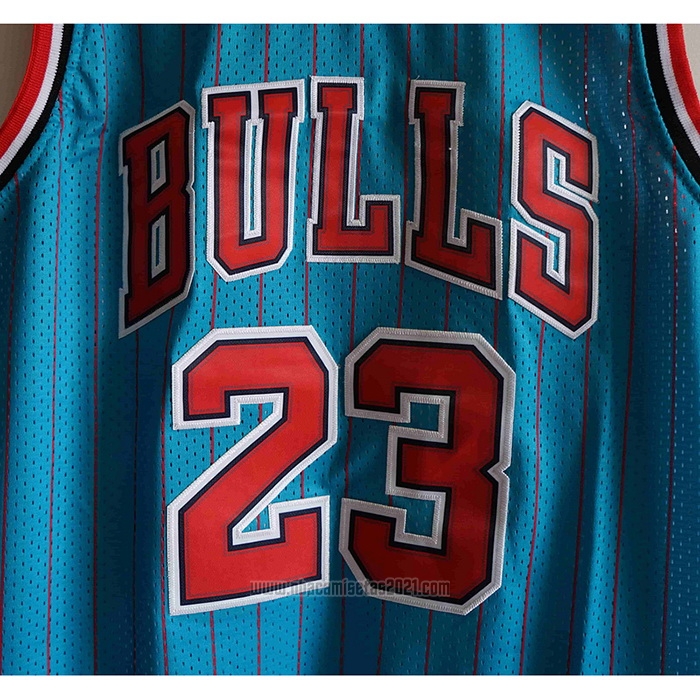 Camiseta Chicago Bulls Michael Jordan #23 Mitchell & Ness 1995-96 Azul